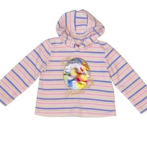 Girls Disney Princess fleece hoodie size 6
